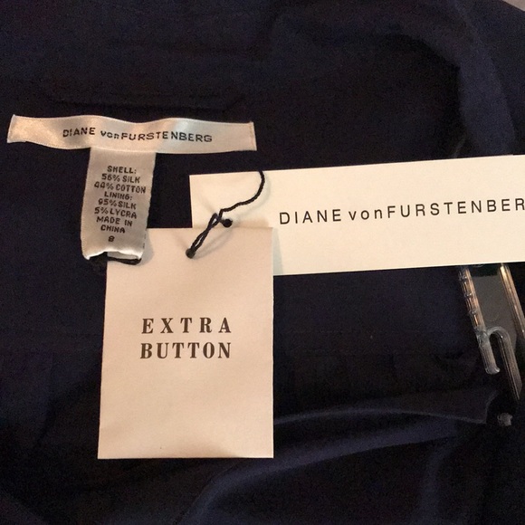 NWT Diane von Furstenberg two piece shirt dress 8 - Picture 9 of 14